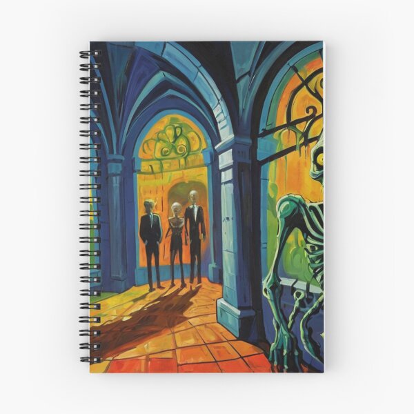 Item preview, Crypt of the Zombies cool halloween art after Raoul Dufy designed and sold by Vintage Designs +.