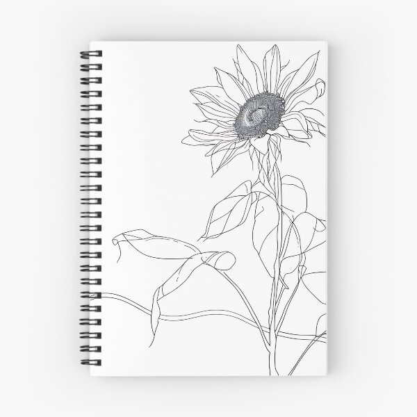 Item preview, Minimalist Line - Sunflower designed and sold by KootenayDesigns.