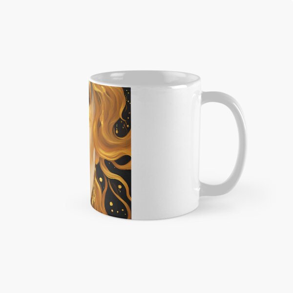 Item preview, Squared format Redreamed Golden Freya Tears with open eye, Gustav Klimt Style designed and sold by EmeraldeaArt.