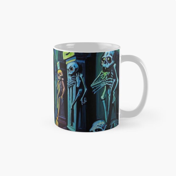 Item preview, Abandoned crypt of the Zombies cool halloween art after Raoul Dufy designed and sold by Vintage Designs +.