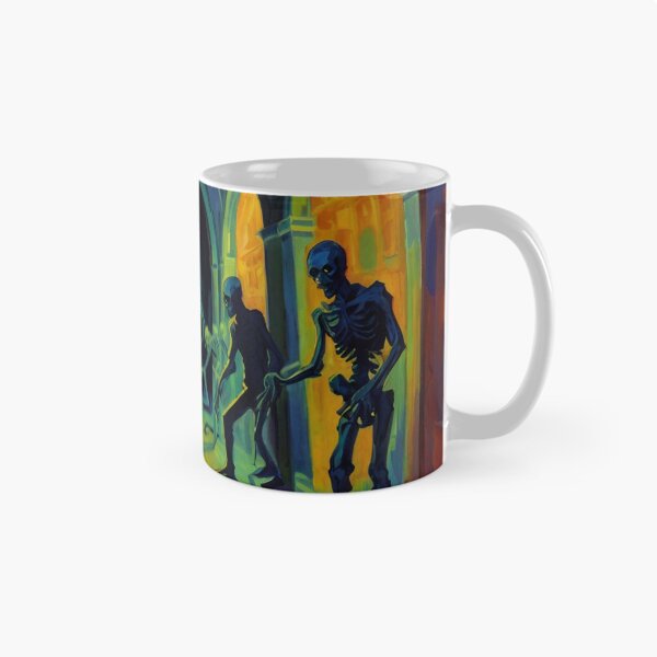 Item preview, Abandoned crypt of the Zombies cool halloween art after Raoul Dufy designed and sold by Vintage Designs +.