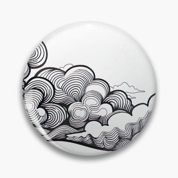 Item preview, Minimalist Line - Swirly Clouds designed and sold by KootenayDesigns.