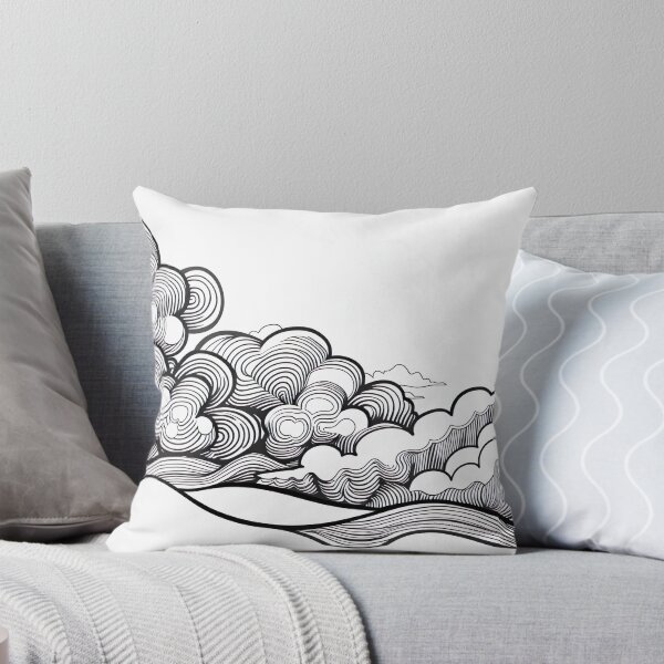 Item preview, Minimalist Line - Swirly Clouds designed and sold by KootenayDesigns.