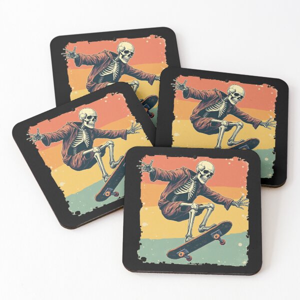 Item preview, Vintage Retro Skeleton Skateboarding designed and sold by savecloth.