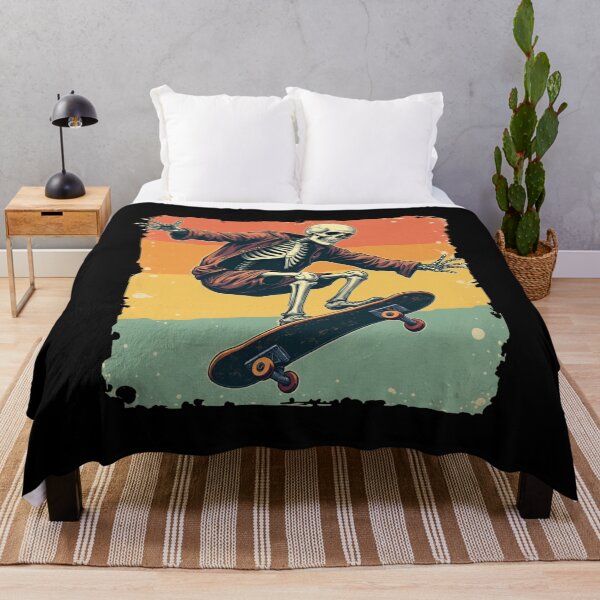 Item preview, Vintage Retro Skeleton Skateboarding designed and sold by savecloth.