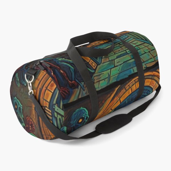 Item preview, Abandoned crypt of the Zombies cool halloween art after Raoul Dufy designed and sold by Vintage Designs +.