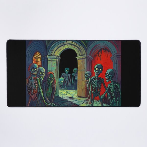 Item preview,  Crypt of the Zombies cool halloween art after Raoul Dufy designed and sold by Vintage Designs +.