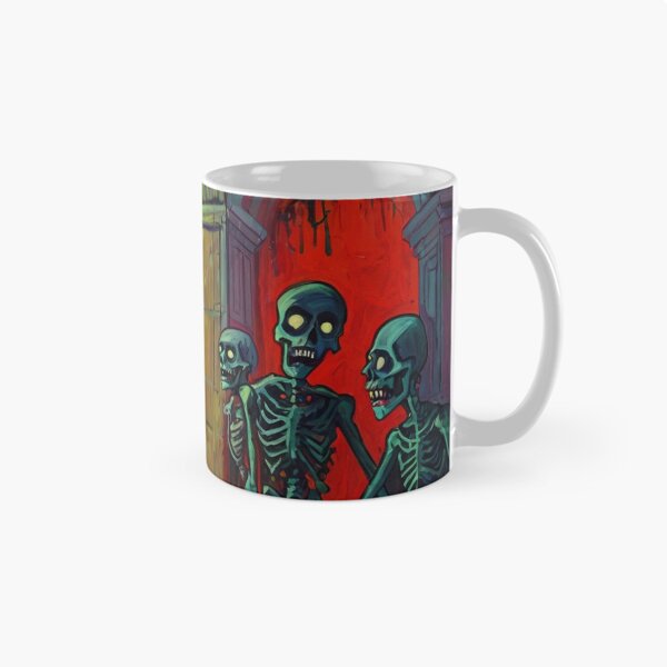 Item preview,  Crypt of the Zombies cool halloween art after Raoul Dufy designed and sold by Vintage Designs +.