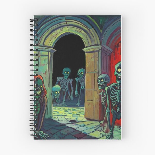 Item preview,  Crypt of the Zombies cool halloween art after Raoul Dufy designed and sold by Vintage Designs +.