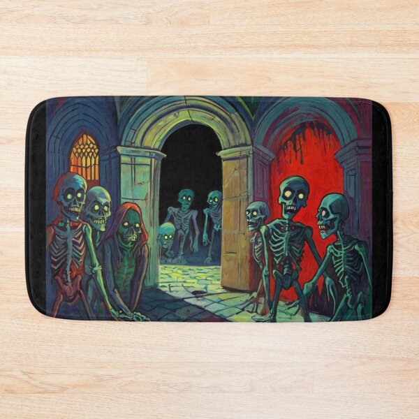 Item preview,  Crypt of the Zombies cool halloween art after Raoul Dufy designed and sold by Vintage Designs +.