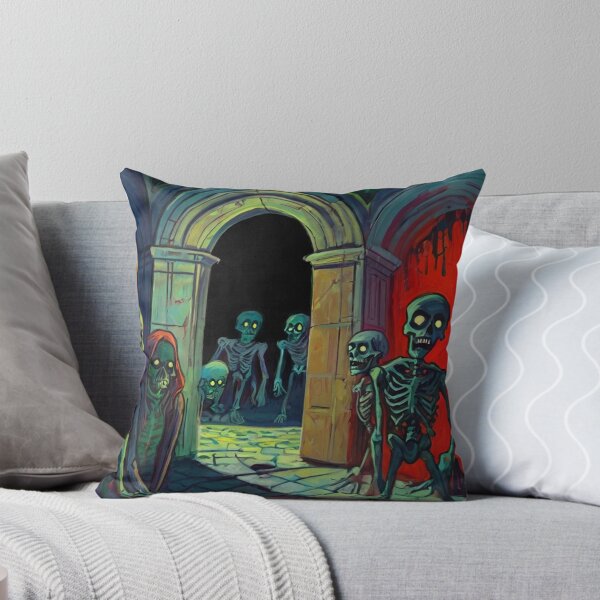 Item preview,  Crypt of the Zombies cool halloween art after Raoul Dufy designed and sold by Vintage Designs +.