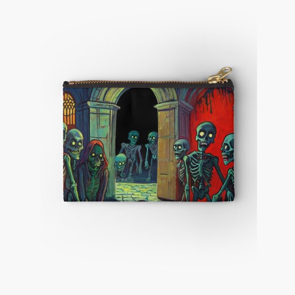 Item preview,  Crypt of the Zombies cool halloween art after Raoul Dufy designed and sold by Vintage Designs +.