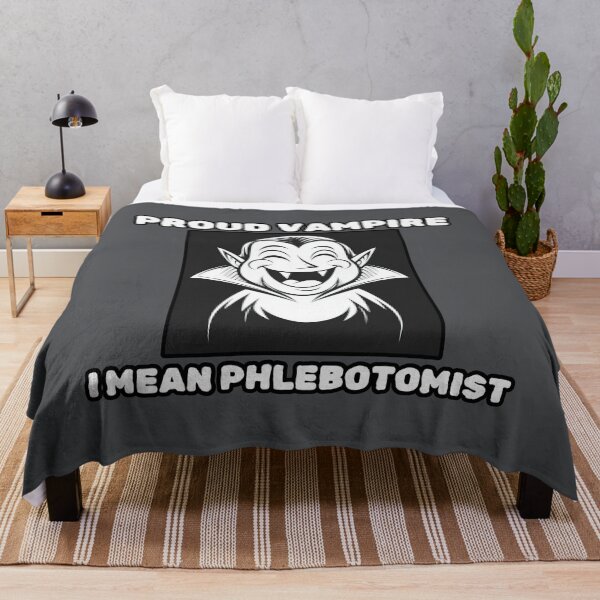 Item preview, Proud Vampire Phlebotomist Funny Halloween Phlebotomy Technician Gifts designed and sold by FallenStarArt.