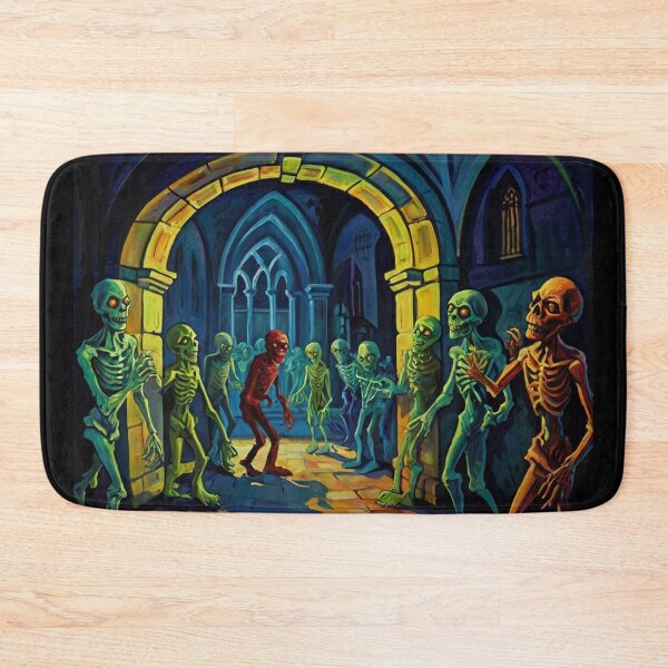 Item preview, Crypt of the Zombies cool halloween art after Raoul Dufy designed and sold by Vintage Designs +.