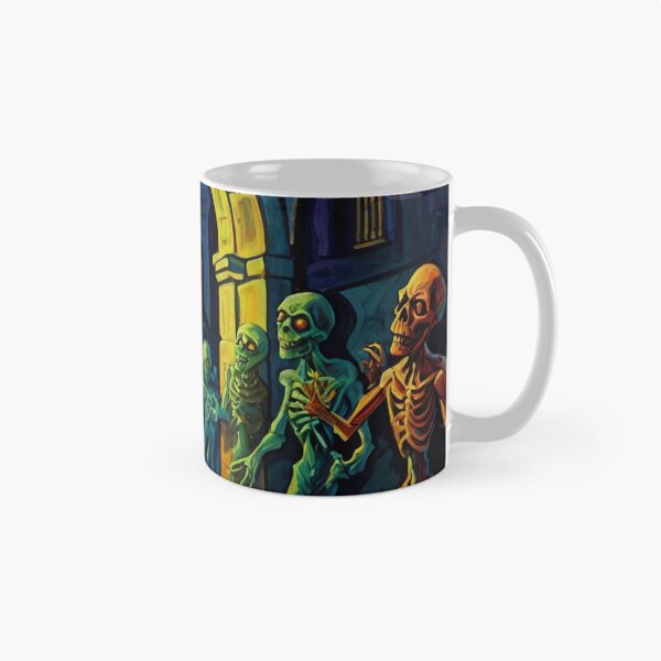 Item preview, Crypt of the Zombies cool halloween art after Raoul Dufy designed and sold by Vintage Designs +.
