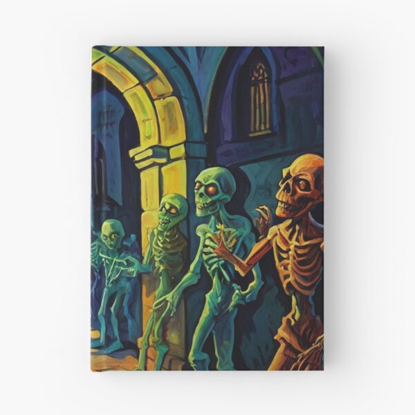 Item preview, Crypt of the Zombies cool halloween art after Raoul Dufy designed and sold by Vintage Designs +.