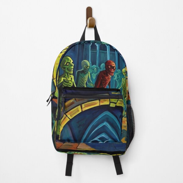 Item preview, Crypt of the Zombies cool halloween art after Raoul Dufy designed and sold by Vintage Designs +.
