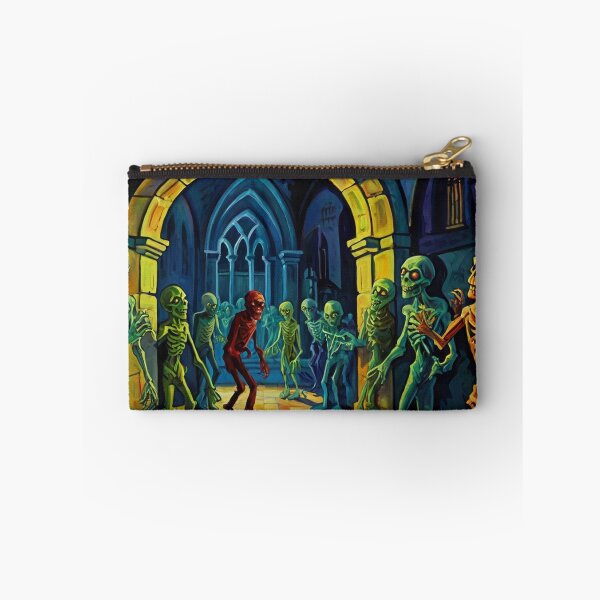 Item preview, Crypt of the Zombies cool halloween art after Raoul Dufy designed and sold by Vintage Designs +.