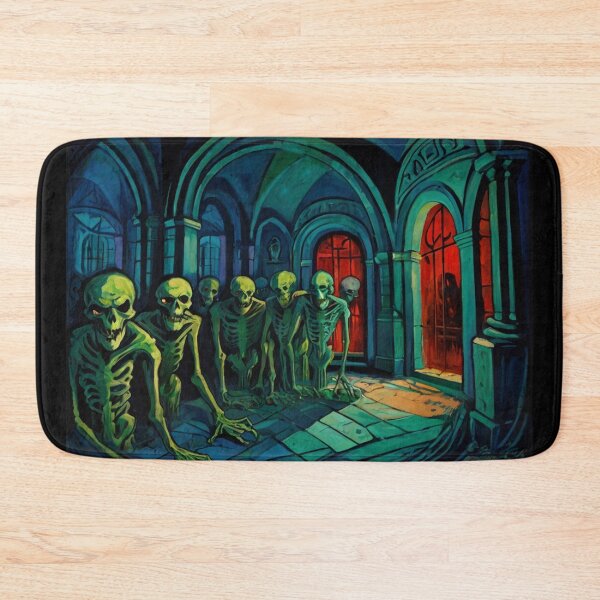 Item preview, Tomb of the Ghouls cool halloween art after Raoul Dufy designed and sold by Vintage Designs +.