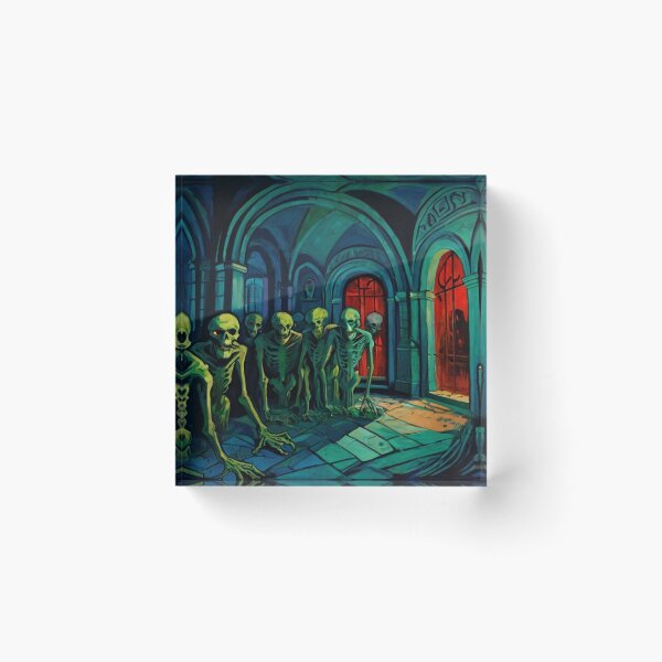 Item preview, Tomb of the Ghouls cool halloween art after Raoul Dufy designed and sold by Vintage Designs +.