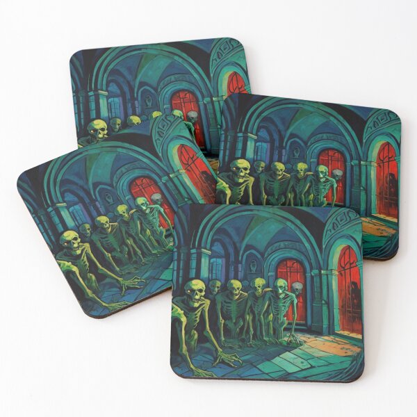 Item preview, Tomb of the Ghouls cool halloween art after Raoul Dufy designed and sold by Vintage Designs +.