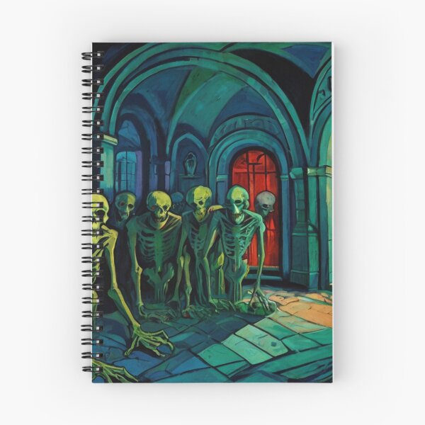 Item preview, Tomb of the Ghouls cool halloween art after Raoul Dufy designed and sold by Vintage Designs +.