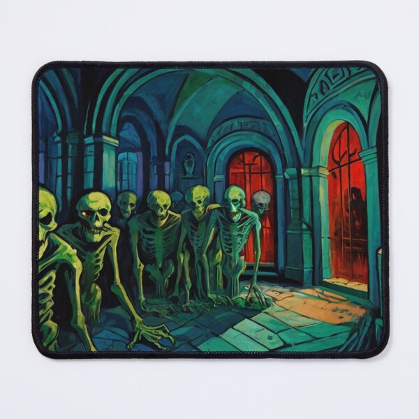 Item preview, Tomb of the Ghouls cool halloween art after Raoul Dufy designed and sold by Vintage Designs +.