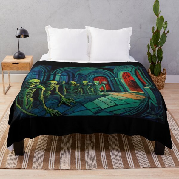 Item preview, Tomb of the Ghouls cool halloween art after Raoul Dufy designed and sold by Vintage Designs +.