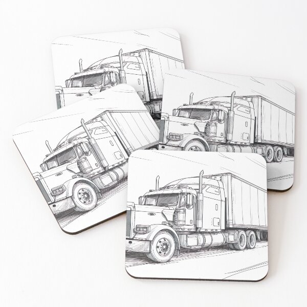 Item preview, Minimalist Line - Truck designed and sold by KootenayDesigns.