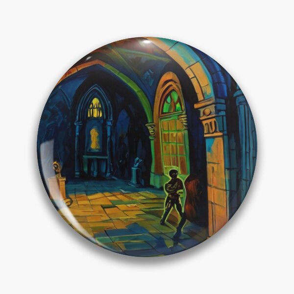 Item preview, Tomb of the Ghouls cool halloween art after Raoul Dufy designed and sold by Vintage Designs +.