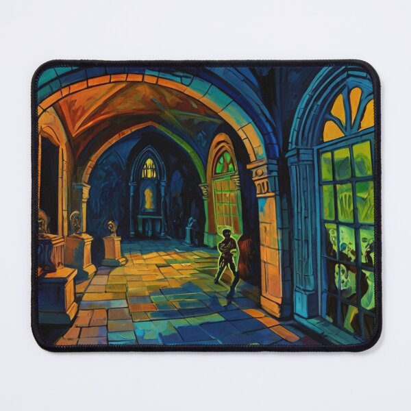 Item preview, Tomb of the Ghouls cool halloween art after Raoul Dufy designed and sold by Vintage Designs +.