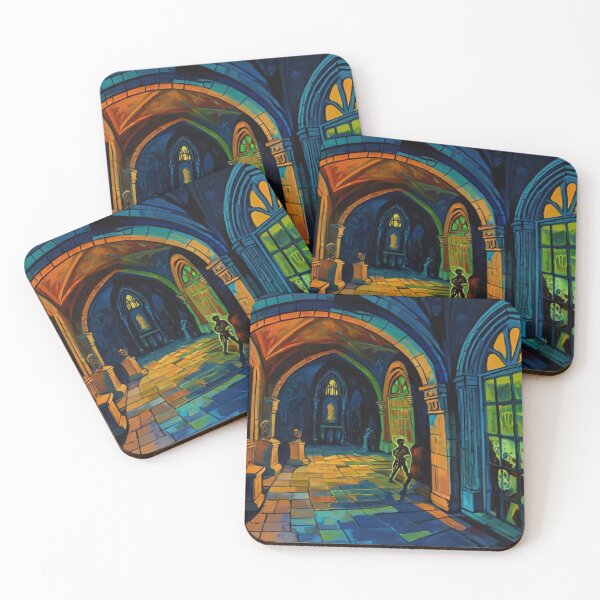 Item preview, Tomb of the Ghouls cool halloween art after Raoul Dufy designed and sold by Vintage Designs +.