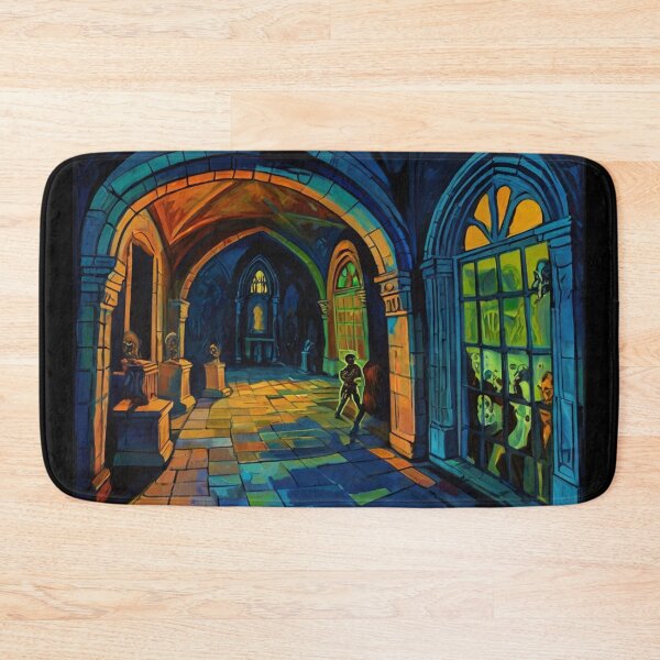 Item preview, Tomb of the Ghouls cool halloween art after Raoul Dufy designed and sold by Vintage Designs +.