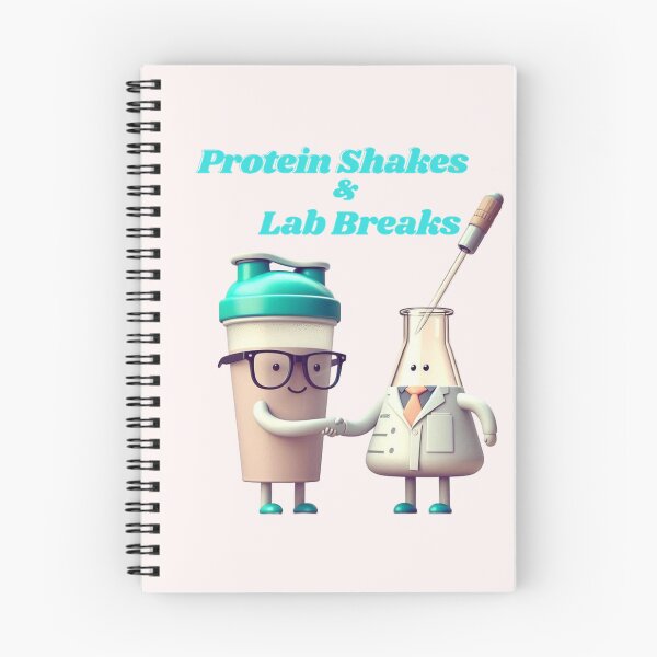 Item preview, Nerdy Gains: Protein Shakes & Lab Breaks designed and sold by DesignDen1587.