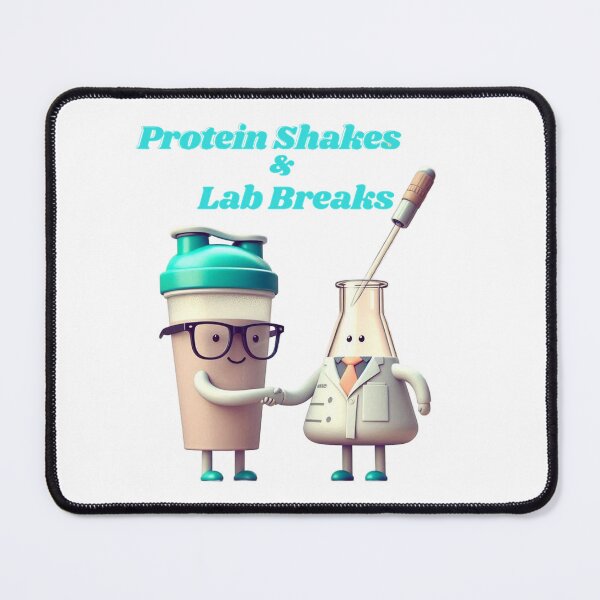 Item preview, Nerdy Gains: Protein Shakes & Lab Breaks designed and sold by DesignDen1587.