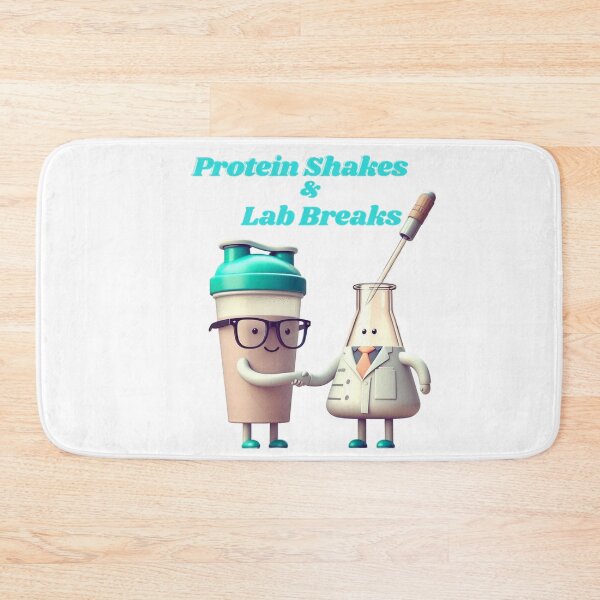 Item preview, Nerdy Gains: Protein Shakes & Lab Breaks designed and sold by DesignDen1587.