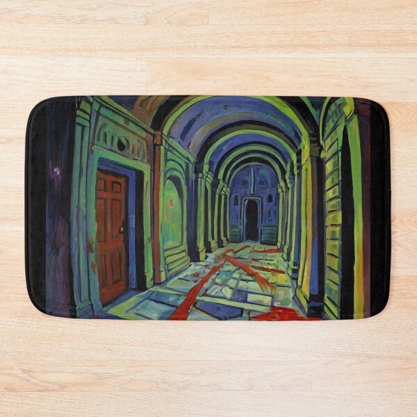 Item preview, Serial Killer Hospital background cool halloween art after Raoul Dufy designed and sold by Vintage Designs +.