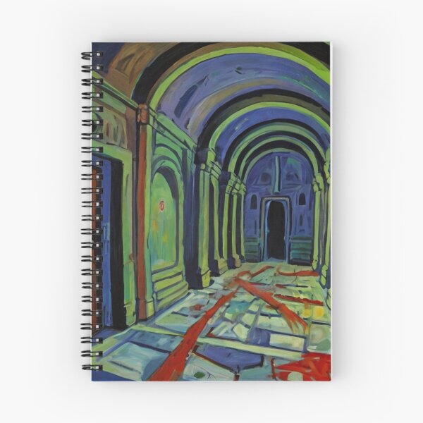 Item preview, Serial Killer Hospital background cool halloween art after Raoul Dufy designed and sold by Vintage Designs +.