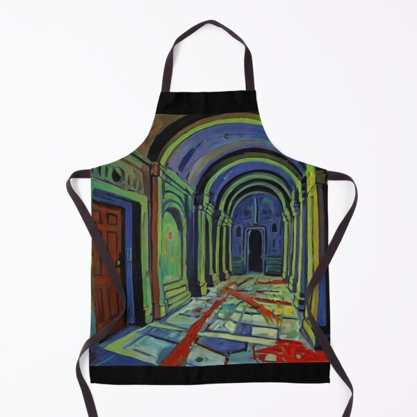 Item preview, Serial Killer Hospital background cool halloween art after Raoul Dufy designed and sold by Vintage Designs +.