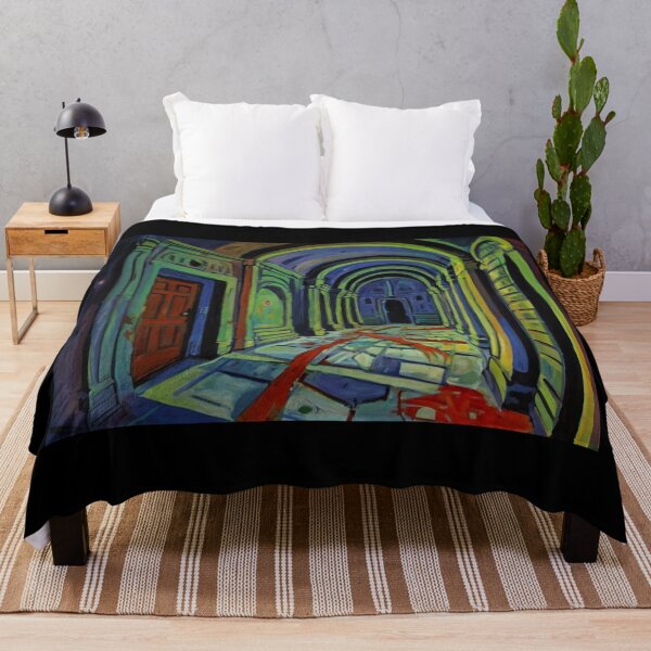 Item preview, Serial Killer Hospital background cool halloween art after Raoul Dufy designed and sold by Vintage Designs +.