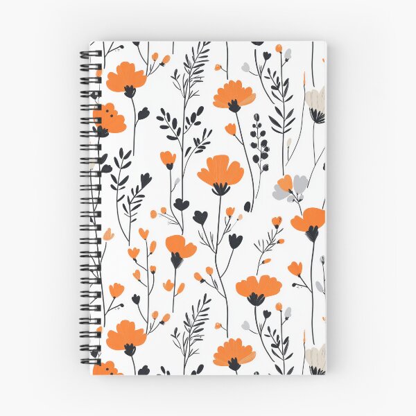 Item preview, Orange flower pattern designed and sold by Milega.