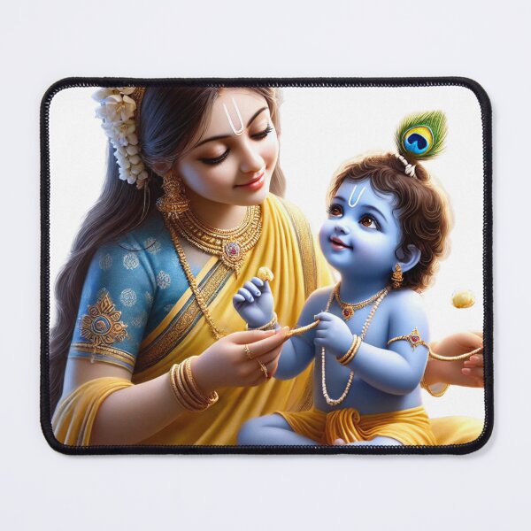 Item preview, Divine Motherly Love - Damodara Leela | Yashoda & Little Krishna designed and sold by raiseyourvibe1.