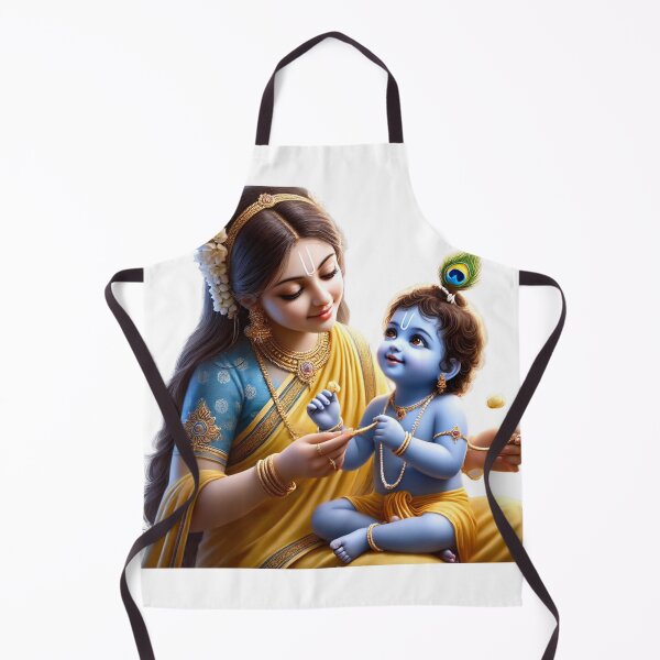 Aperçu de l'œuvre Amour maternel divin - Damodara Leela | Yashoda et le petit Krishna créée et vendue par raiseyourvibe1.