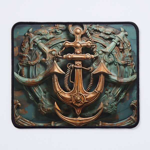 Item preview, Nautical - Anchor Emblem designed and sold by KootenayDesigns.