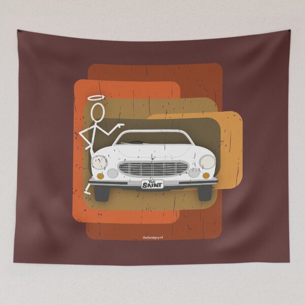 Item preview, The Saint Car P1800 and stickman designed and sold by Bram Donker.