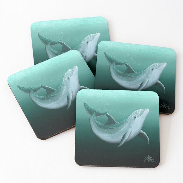 Item preview, "Riversoul" by Amber Marine ~ Indian River Lagoon bottlenose dolphin art, © 2014 designed and sold by Amber Marine ~ Wildlife Artist ~ © 2004-2021.