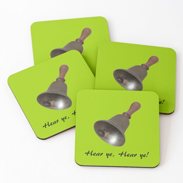 Item preview, Antique Bells and Copper Kettles on Yellow Green designed and sold by Art in My Loft.