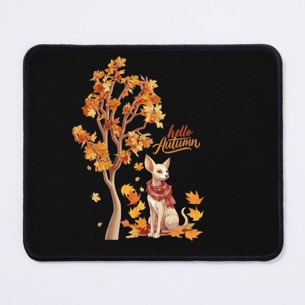 Item preview, Cat Leaf Fall Tree Hello Autumn.Oriental Cat. designed and sold by JAGA-ALIME.