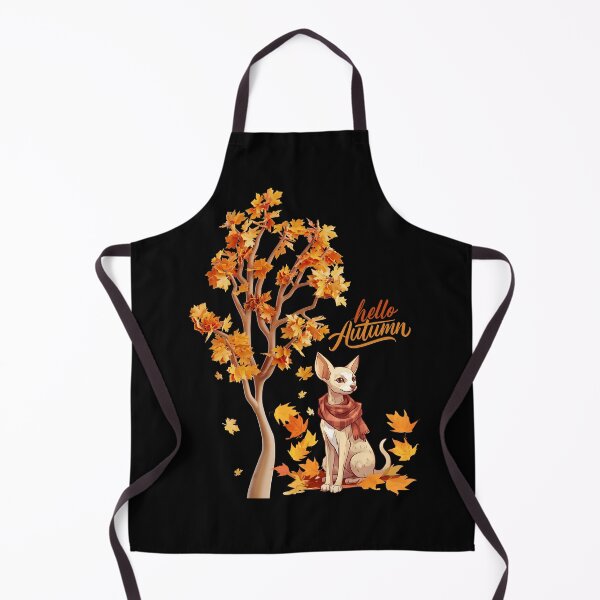 Item preview, Cat Leaf Fall Tree Hello Autumn.Oriental Cat. designed and sold by JAGA-ALIME.