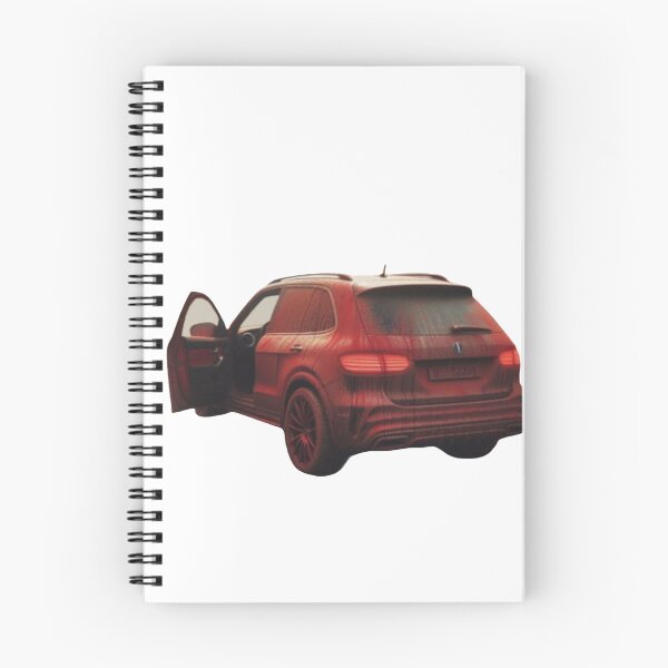 Aperçu de l'œuvre voiture tout-terrain rouge et sale créée et vendue par GeneralDaily.